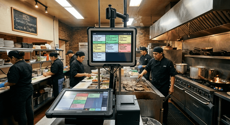 Comandas directo a cocina y barra